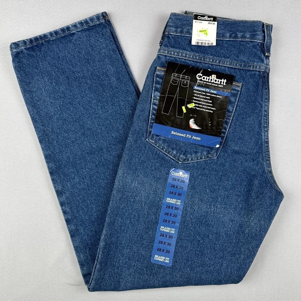 Carhartt B17 DST Relaxed Fit Tapered Leg Jeans 28x30 NWT 2008 Darkstone